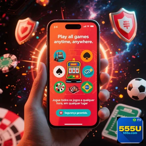 Conexão confiável e suporte dedicado ao jogador brasileiro - 555u
