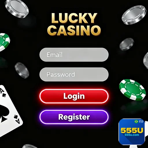 Tela de login de cassino online em dispositivo móvel com foco na segurança